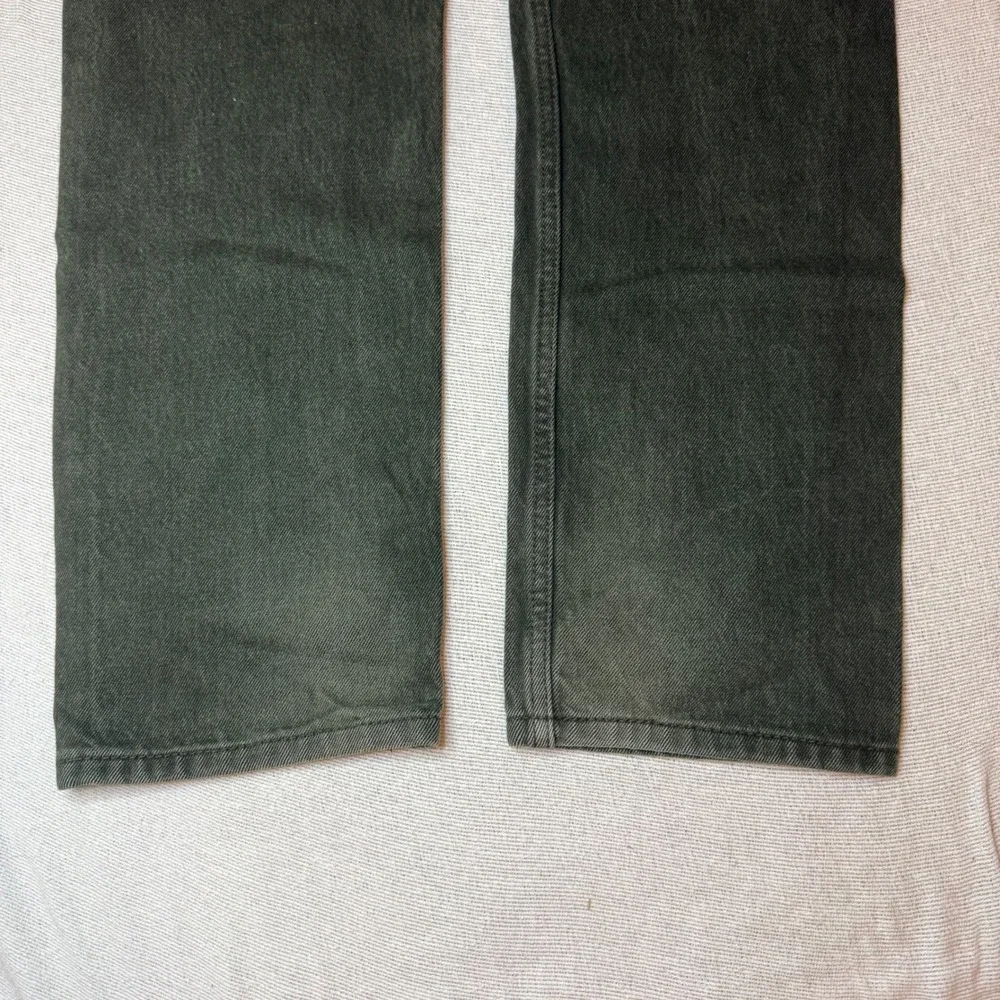 Levi's 502 Taper Fit Jeans Men 33x32 Olive Green Regular Tapered Denim